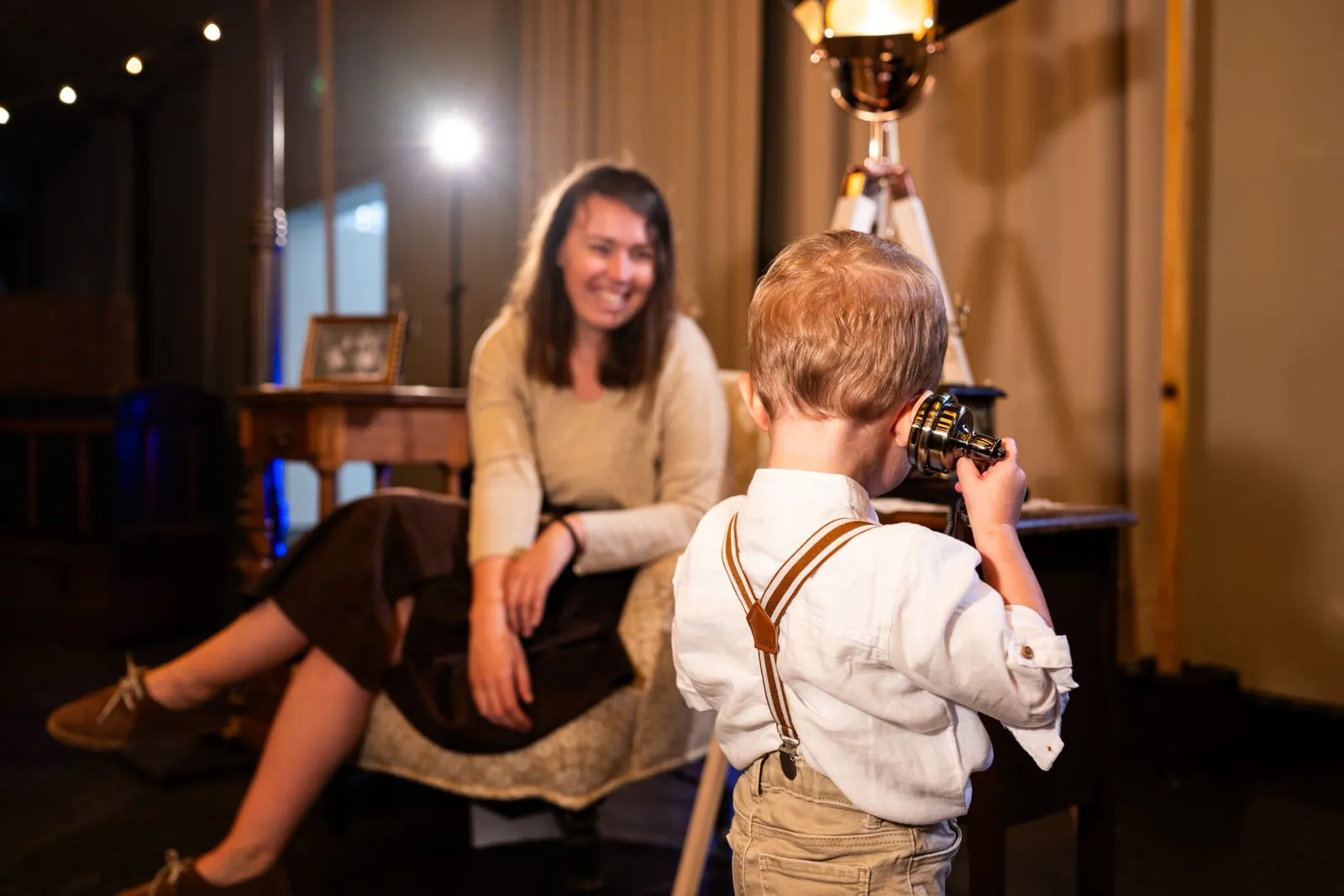 Photobooth vintage installé pendant une soirée
